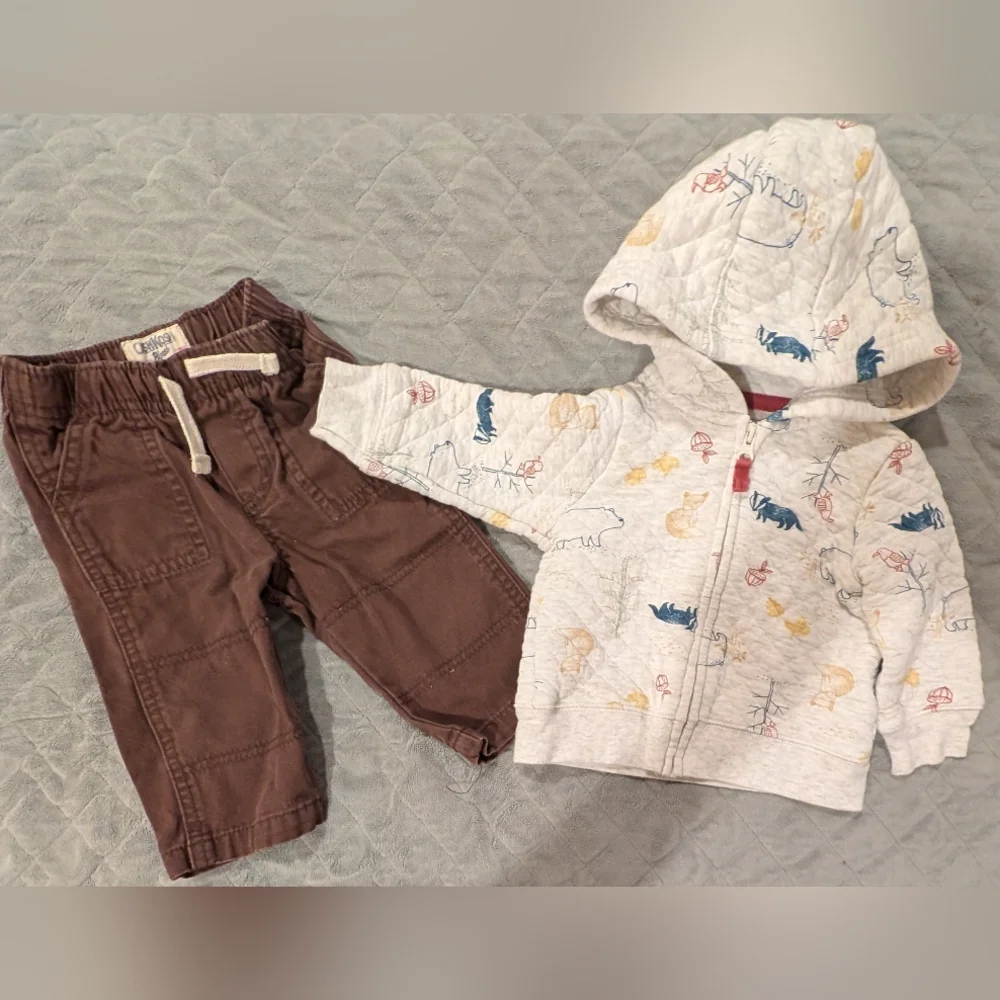 Osh Kosh B'gosh 6M Children's Hoodie and Pants Set